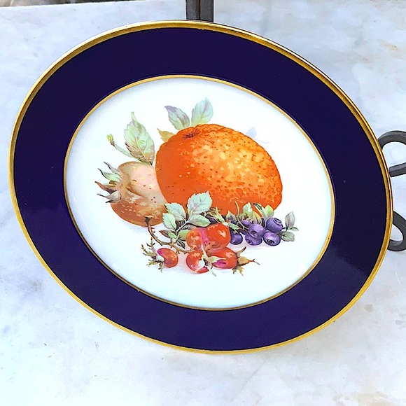 ROSENTHA-CONTINENTAL SALAD PLATE ORANGE WESTERN GERMANY PORCELAIN  7 1/2 VINTAGE - Picture 5 of 7